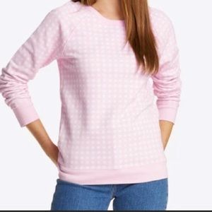 Draper James Gingham Sweatshirt l pink Natalie